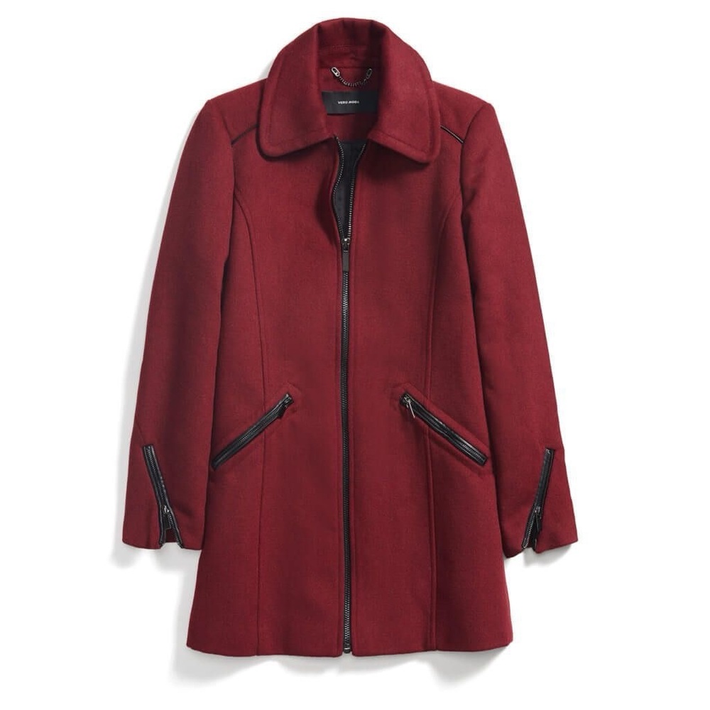 Vero Moda Maroon Coat size medium